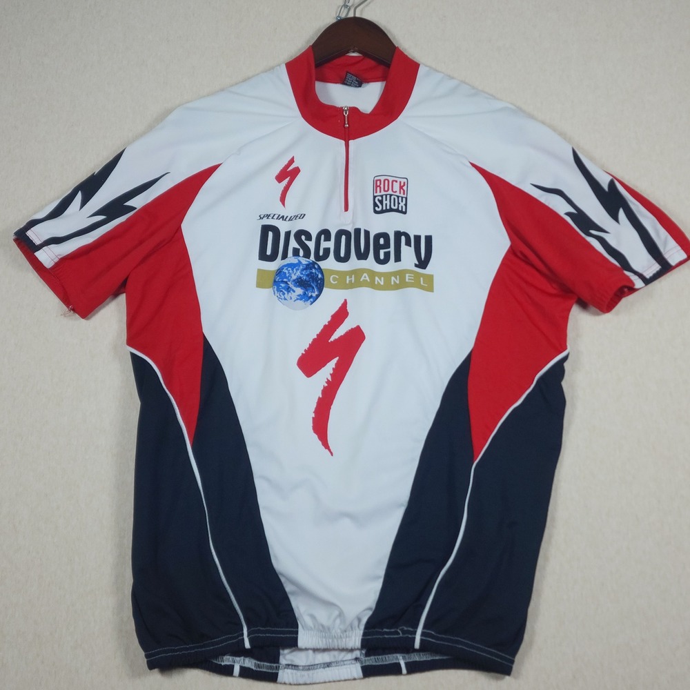 Specialized Discovery Channel Pro Cycling Jersey Mens XXL RockShox Bike Top